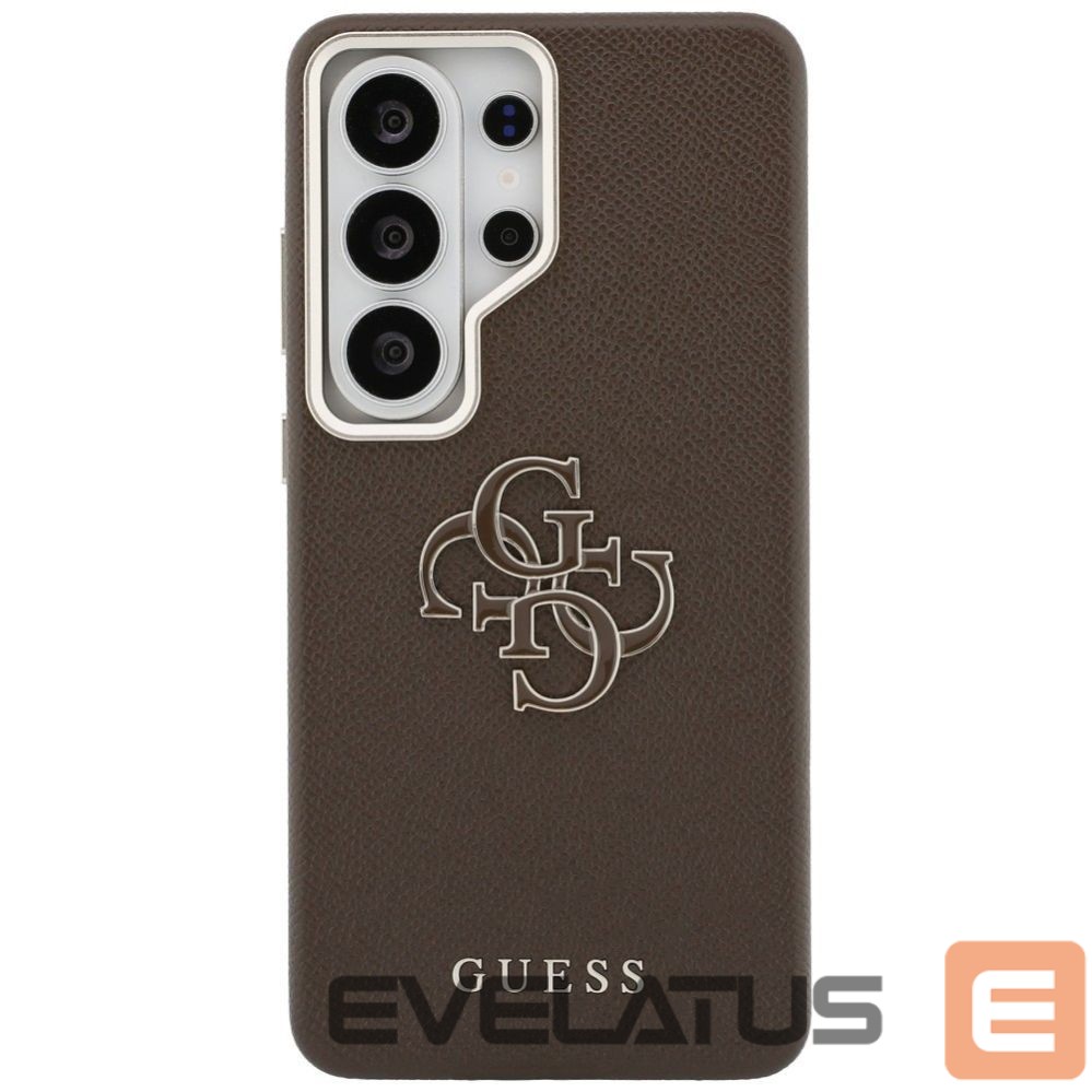 Другие товары Guess Guess Grained Big 4G Metal Logo Case for Samsung Galaxy S26 - Brown
