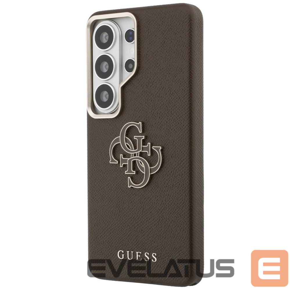 Другие товары Guess Guess Grained Big 4G Metal Logo Case for Samsung Galaxy S26 - Brown