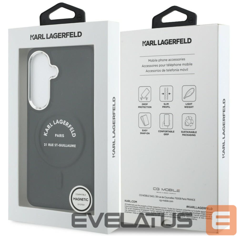 Другие товары Karl Lagerfeld Karl Lagerfeld Embossed Ring RSG Logo MagSafe Case for Samsung Galaxy S26 - Black