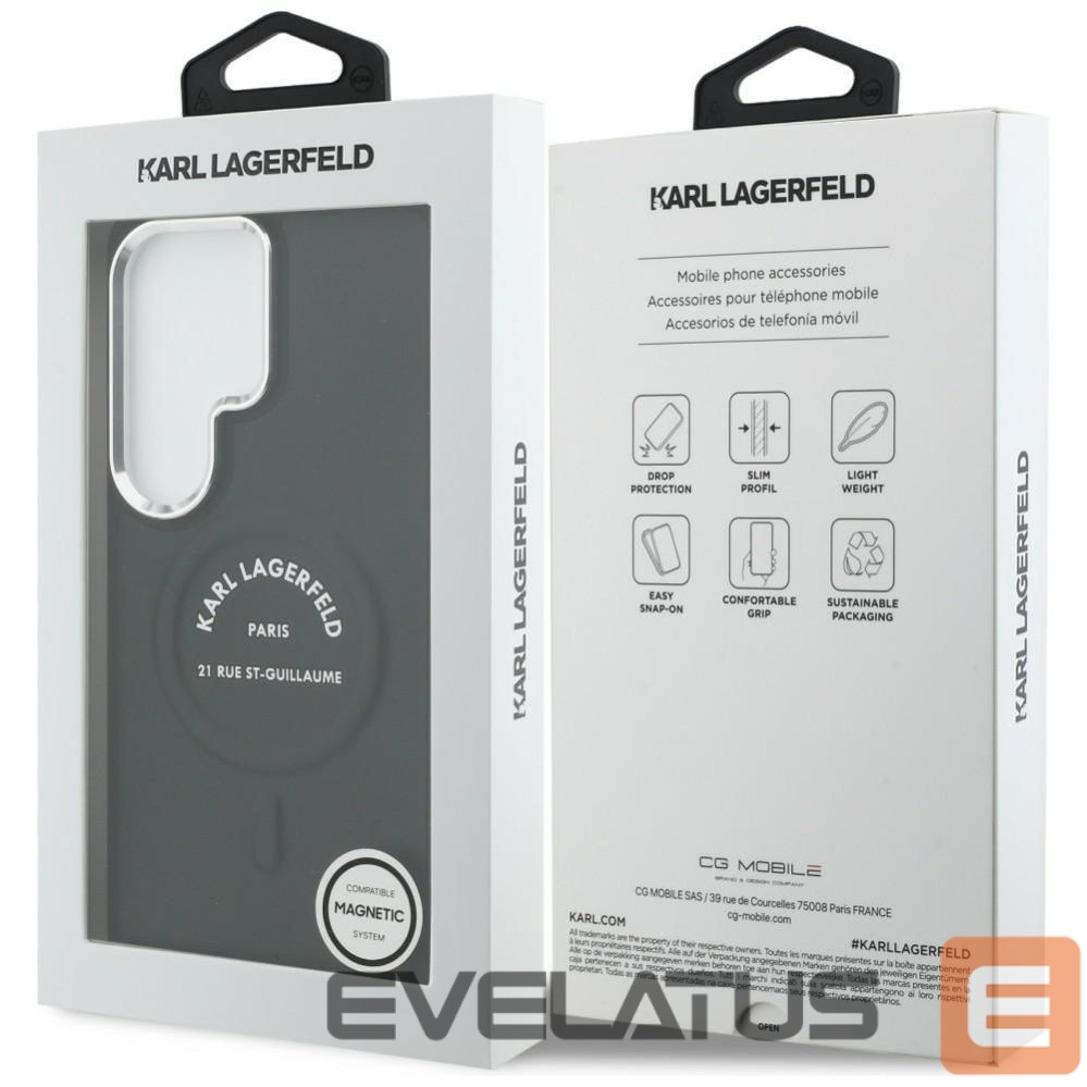 Другие товары Karl Lagerfeld Karl Lagerfeld Embossed Ring RSG Logo MagSafe Case for Samsung Galaxy S26 Ultra - Black