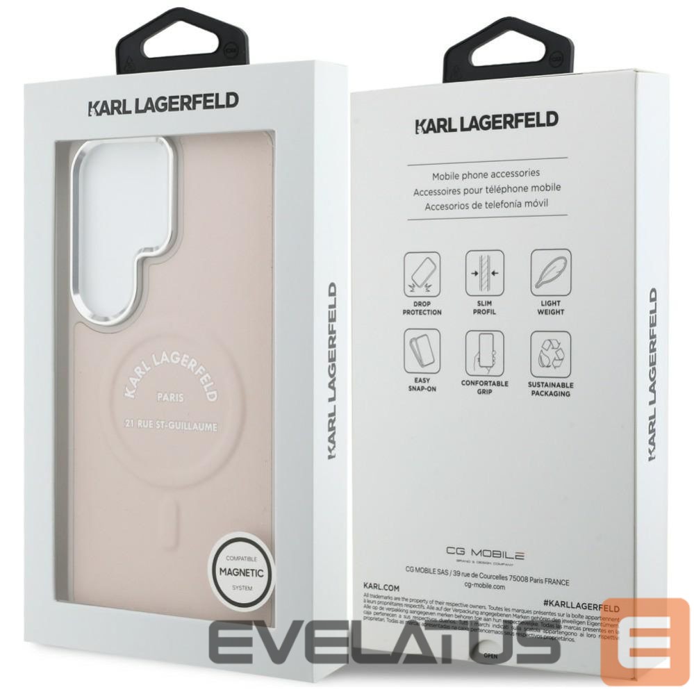 Другие товары Karl Lagerfeld Karl Lagerfeld Embossed Ring RSG Logo MagSafe Case for Samsung Galaxy S26 Ultra - Pink