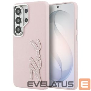 Другие товары Karl Lagerfeld  Karl Lagerfeld Grained Signature Metal Resin Logo Case for Samsung Galaxy S26 Ultra - Pink 