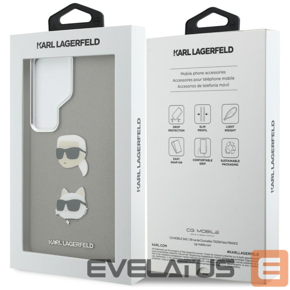 Другие товары Karl Lagerfeld Karl Lagerfeld Saffiano Double Heads Metal case for Samsung Galaxy S26 Ultra - silver