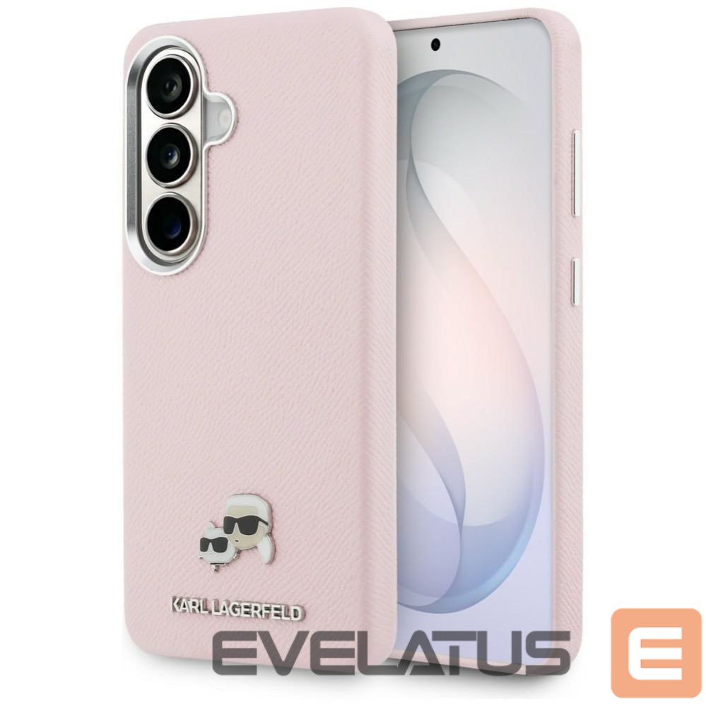 Другие товары Karl Lagerfeld Karl Lagerfeld Saffiano KC Metal Logo MagSafe Case for Samsung Galaxy S26 - Pink