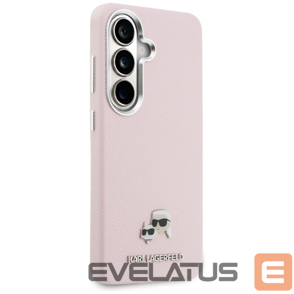 Другие товары Karl Lagerfeld Karl Lagerfeld Saffiano KC Metal Logo MagSafe Case for Samsung Galaxy S26 - Pink