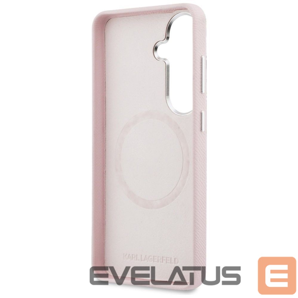 Другие товары Karl Lagerfeld Karl Lagerfeld Saffiano KC Metal Logo MagSafe Case for Samsung Galaxy S26 - Pink