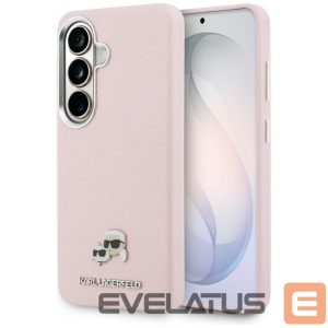 Другие товары Karl Lagerfeld  Karl Lagerfeld Saffiano KC Metal Logo MagSafe Case for Samsung Galaxy S26+ - Pink 