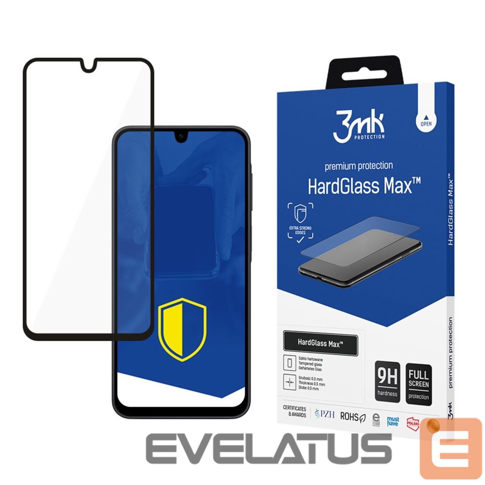 Другие товары 3MK Reinforced Full Coverage Tempered Glass 3mk HardGlass Max Black for Samsung Galaxy A17 5G/4G