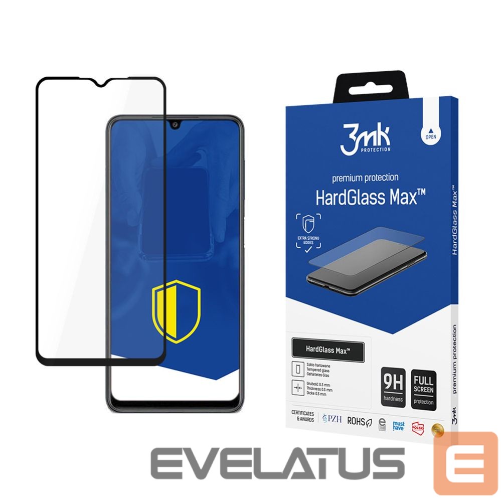 Другие товары 3MK Reinforced full-screen tempered glass 3mk HardGlass Max Black for Samsung Galaxy M22