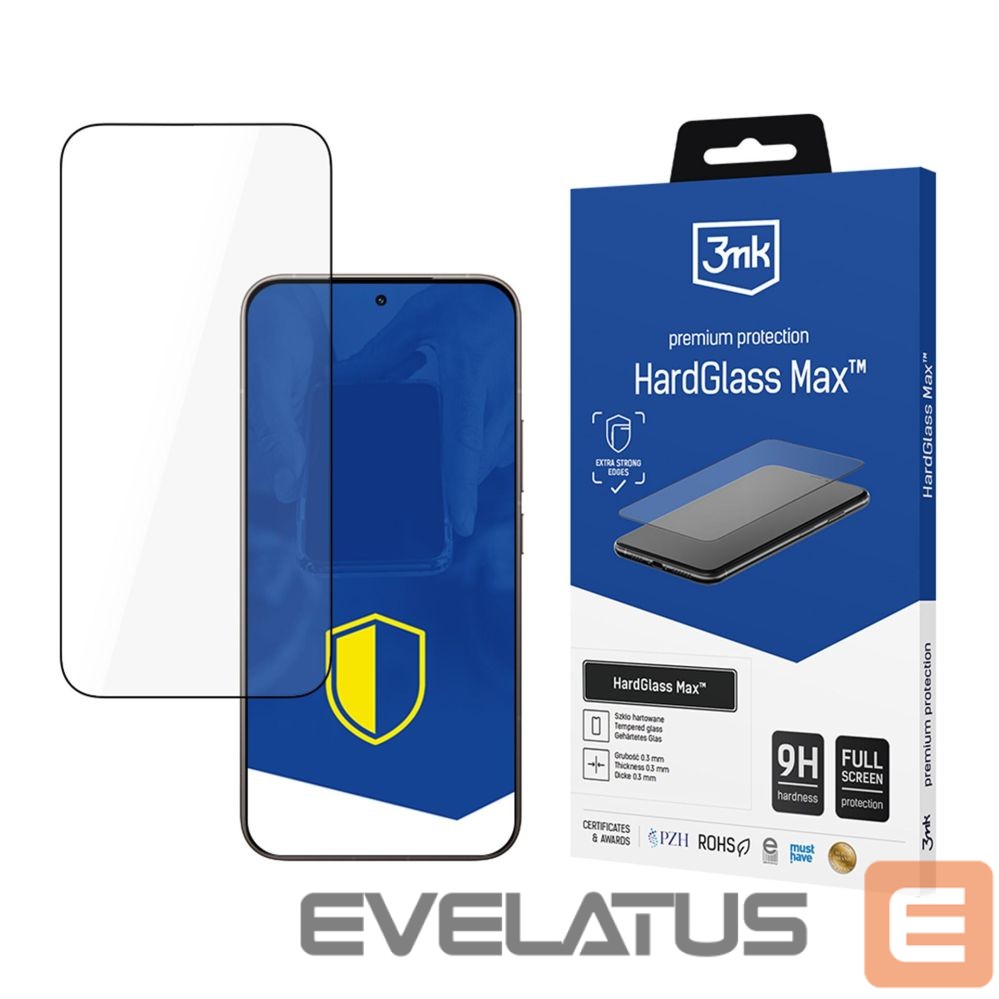 Другие товары 3MK Reinforced Full Coverage Tempered Glass 3mk HardGlass Max Black for Xiaomi 15T 5G / 15T Pro 5G