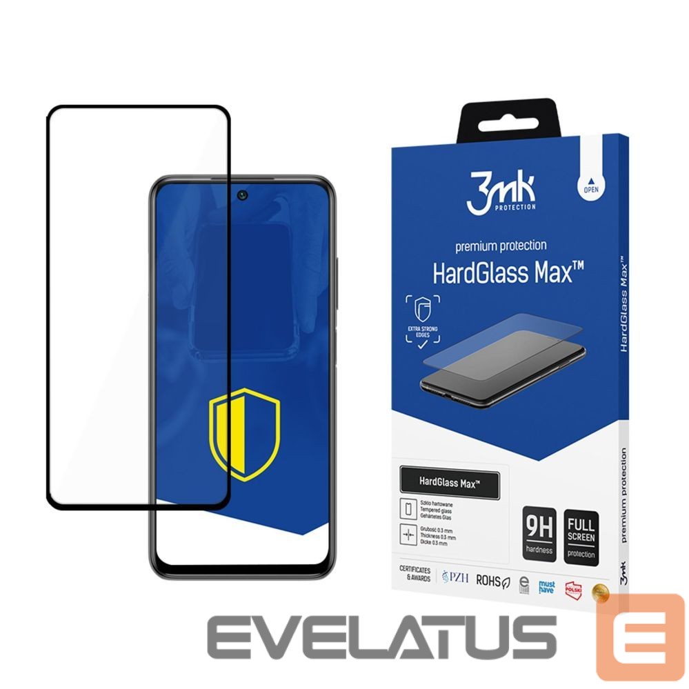 Другие товары 3MK Reinforced Full Screen Tempered Glass 3mk HardGlass Max Black for Xiaomi Redmi Note 10/10s 4G