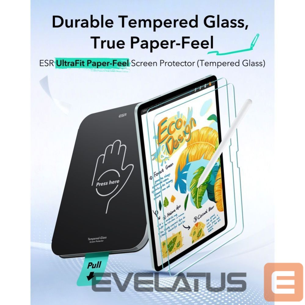 Другие товары ESR ESR Paper Feel Tempered Glass for iPad Air 10.9” (2020/2022) / 11” (2024/2025/2026)
