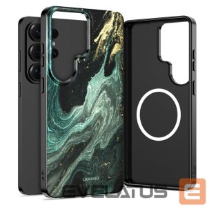 Другие товары Tech-Protect  Tech-Protect Lamano MagSafe Case for Samsung Galaxy S26 Ultra - Black and Green 