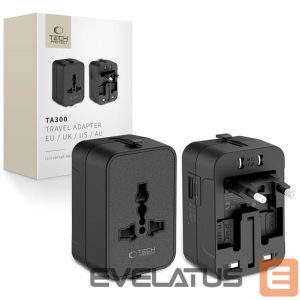 Другие товары Tech-Protect  Tech-Protect TA300 Travel Adapter EU / UK / AU - Black 