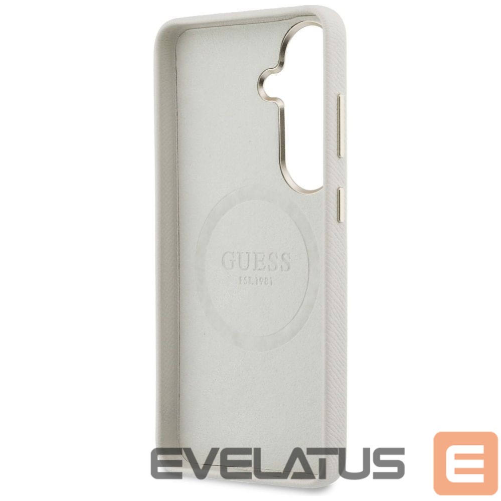 Другие товары Guess Guess Rhinestone Round Logo MagSafe Case for Samsung Galaxy S26+ - Beige