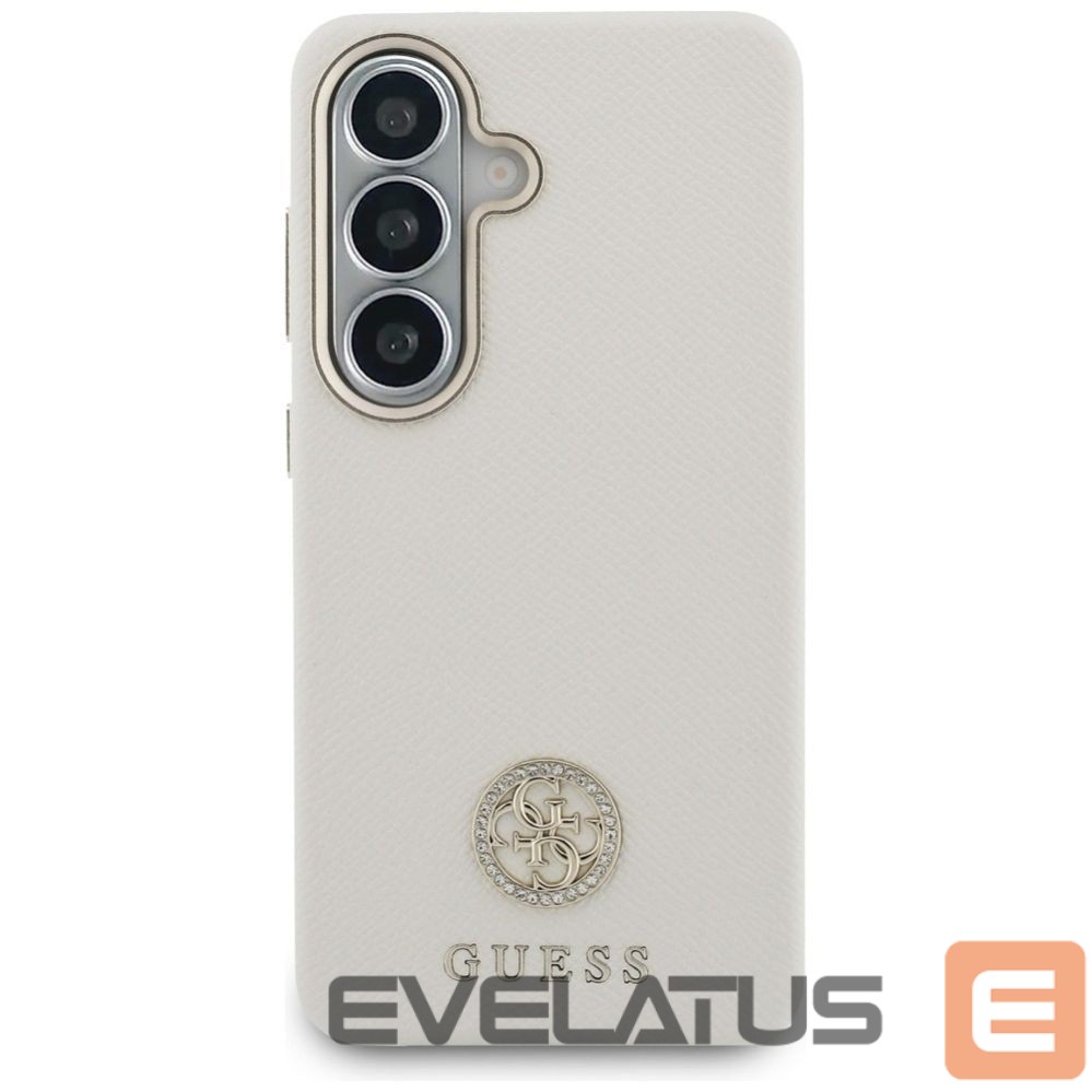 Другие товары Guess Guess Rhinestone Round Logo MagSafe Case for Samsung Galaxy S26+ - Beige