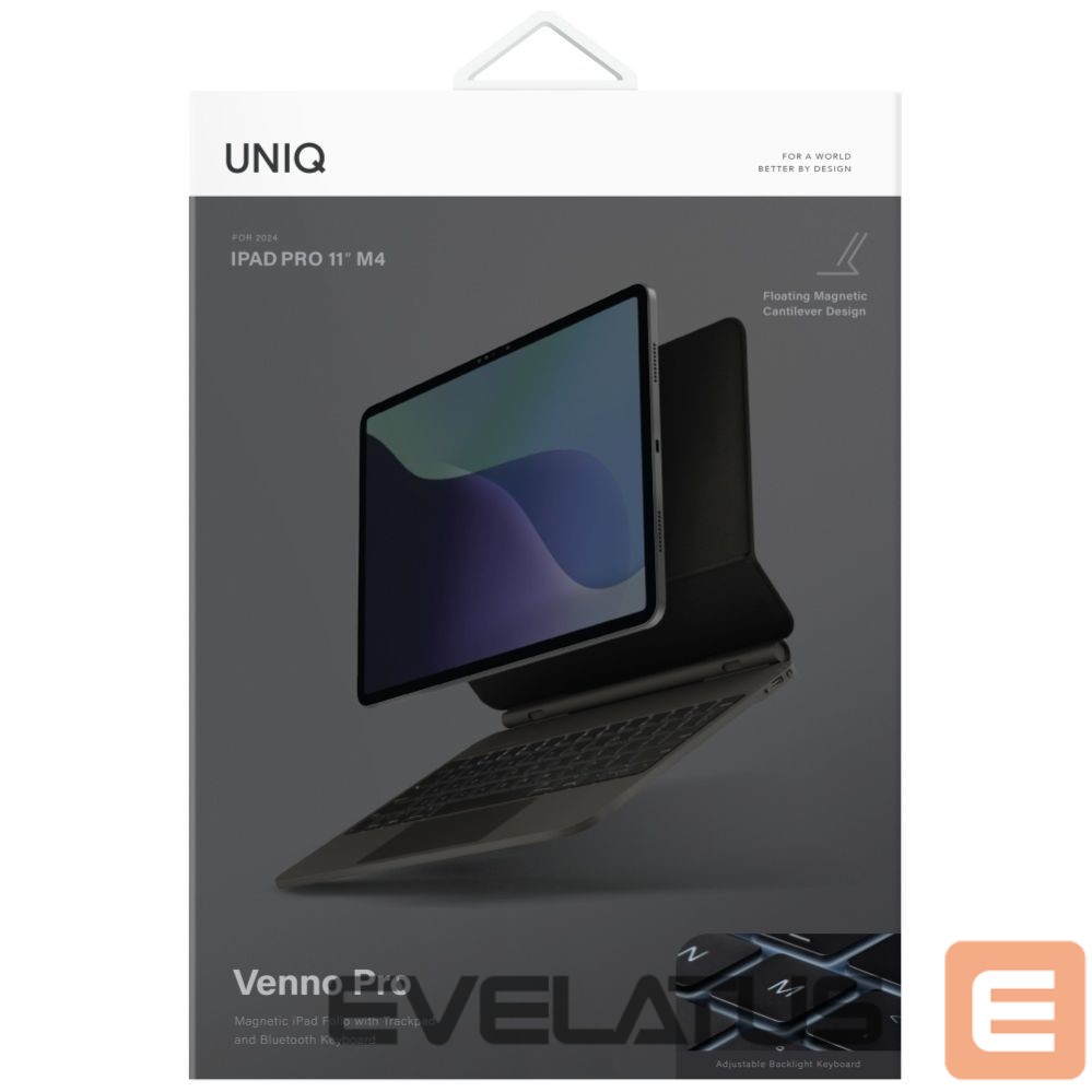 Другие товары UNIQ Uniq Venno Pro Magnetic Smart Case with Keyboard for iPad Pro 11" (2024/2025) - Black