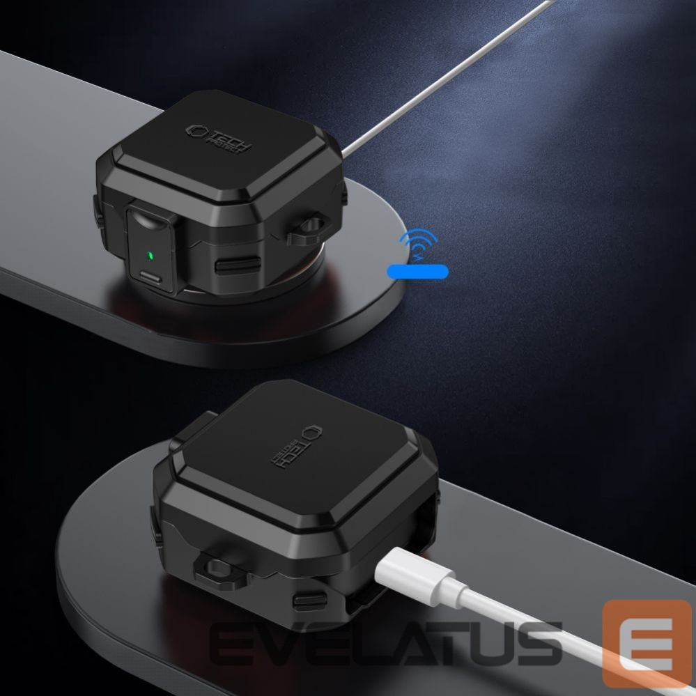 Другие товары Tech-Protect Tech-Protect Carbonox MagSafe Case for Samsung Galaxy Buds 4 / 4 Pro - Black