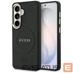 Другие товары Guess  Guess Saffiano Peony Embossed Ring MagSafe case for Samsung Galaxy S26+ - black 