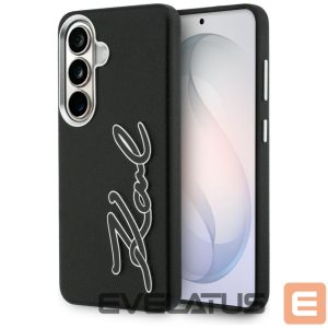 Другие товары Karl Lagerfeld  Karl Lagerfeld Grained Signature Metal Resin Logo Case for Samsung Galaxy S26 - Black 