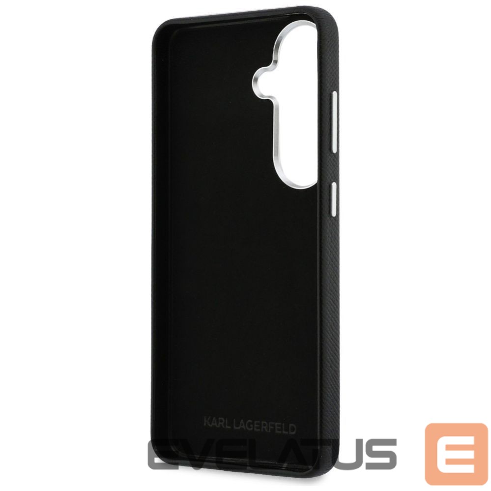Другие товары Karl Lagerfeld Karl Lagerfeld Grained Signature Metal Resin Logo Case for Samsung Galaxy S26 - Black
