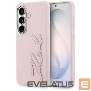 Другие товары Karl Lagerfeld  Karl Lagerfeld Grained Signature Metal Resin Logo Case for Samsung Galaxy S26 - Pink 