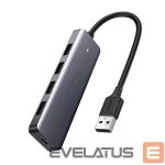 Кабель Ugreen  Ugreen USB HUB - 4x USB 3.2 Gen 1 with micro USB power port gray (CM219 50985) 