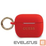 Чехол на заднюю панель Guess  Guess GUACAPSILGLRE AirPods Pro cover red/red Silicone Glitter 