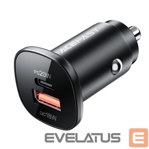 Адаптер Acefast  Acefast car charger 38W USB Type C / USB, PPS, Power Delivery, Quick Charge 3.0, AFC, FCP black (B1 black) 