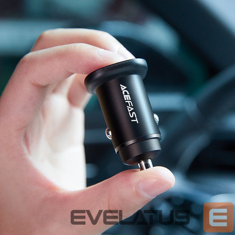 Адаптер Acefast Acefast car charger 38W USB Type C / USB, PPS, Power Delivery, Quick Charge 3.0, AFC, FCP black (B1 black)