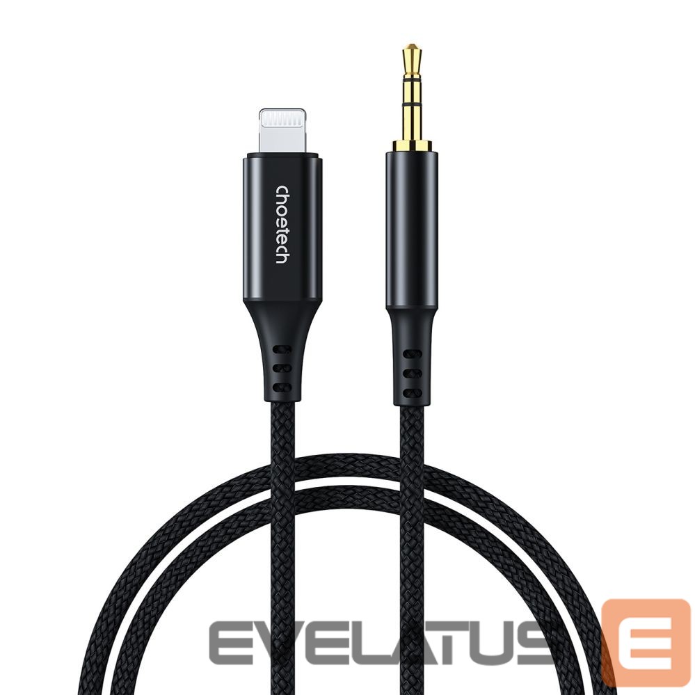Кабель Choetech Choetech AUX007 Lighting / mini jack 3.5mm cable 1 m - black