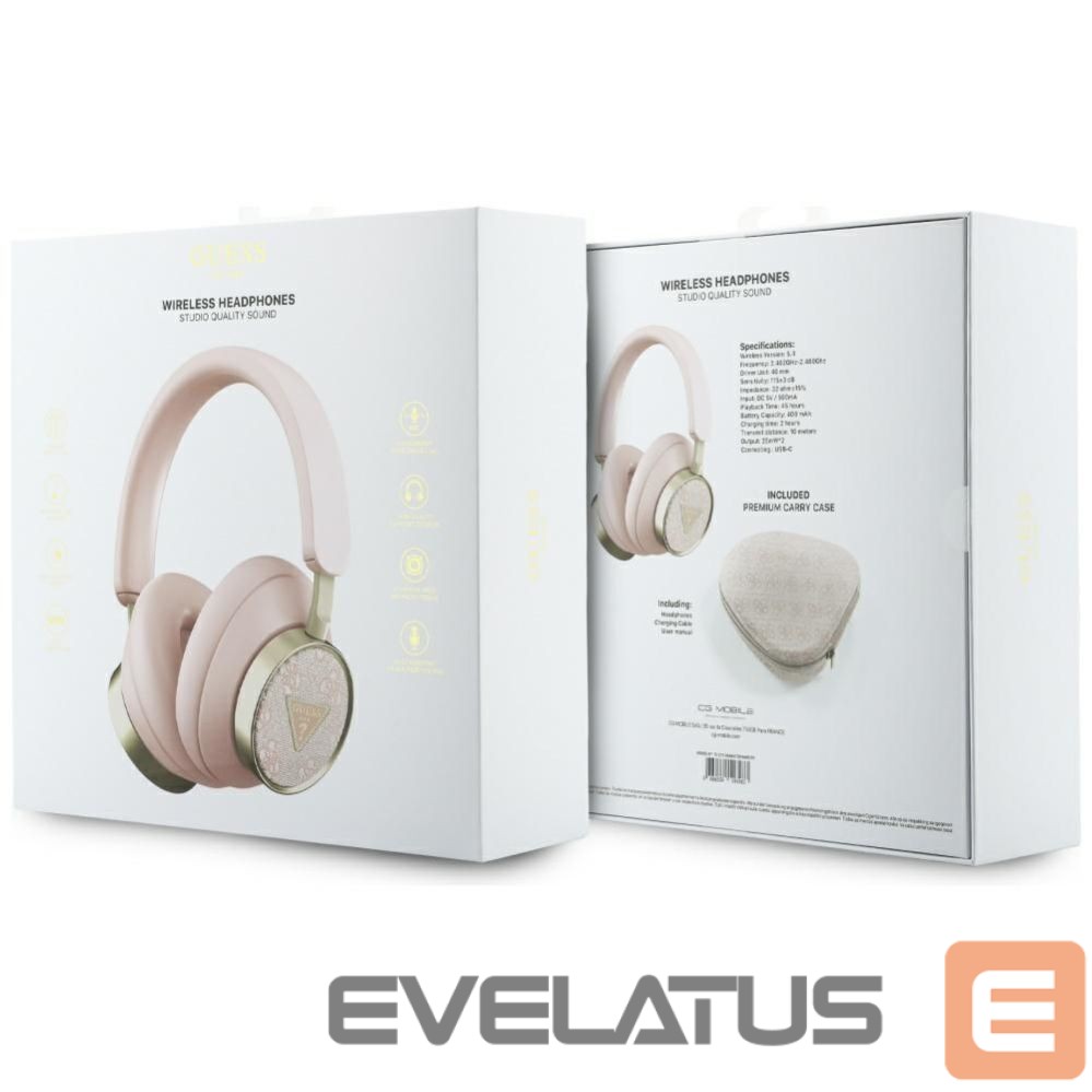 Другие товары Guess Wireless headphones Guess ENC GUBHC15P4MRCTP (4G Triangle Logo) pink