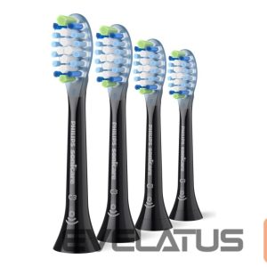 Зубная щётка Philips  HX9044/88 Sonicare Premium Plaque Defence Replacement brush heads, 4 pcs, Black | 