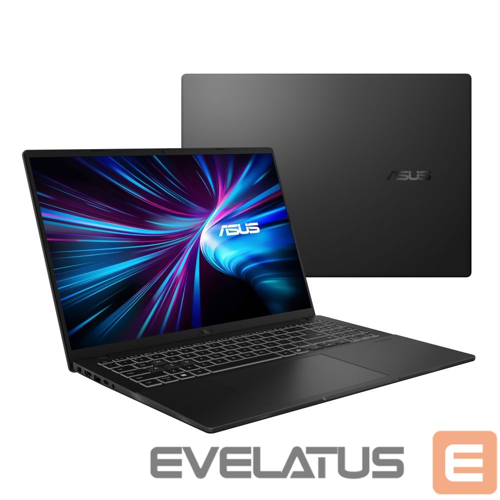 Портативный компьютер Asus V16 | V3607VP-RP020W | Matte Black | 16 " | WUXGA | 1920 x 1200 pixels | Anti-glare | Intel Core 7 | 240H | 16 GB | DDR5 | Hard drive capacity M.2 NVMe PCIe 4.0 SSD GB | Hybrid hard drive (H-HDD) capacity 1000 GB | NVIDIA GeForce RTX 5070 | GDDR7 | 8 GB | Windows 11 Home | 802.11ax | Bluetooth version 5.3 | Keyboard language English | Keyboard backlit | Warranty 24 month(s) | Battery warranty 12 month(s)