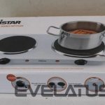 Электрическая печь Tristar  SALE OUT.  Free standing table hob | KP-6245 | Number of burners/cooking zones 2 | Rotary | White | DAMAGED PACKAGING | Electric 