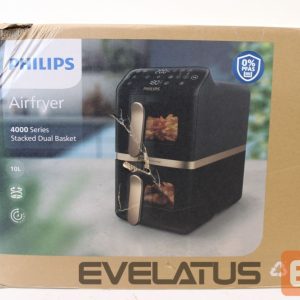 Настольный гриль Philips  SALE OUT.  Dual Basket Airfryer | NA462/70 4000 Series | Power 2750 W | Capacity 10 L | Rapid Air technology | Black | DAMAGED PACKAGING, SCRATCHES , BROKEN CORPUS 
