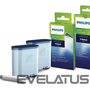 Аксессуары и фильтры Philips  | Coffee maker Maintenance kit: oil, 2xAquaClean, 6xcoffee oil remover tablets, 6xMilk circuit cleaner sachets | CA6707/10 