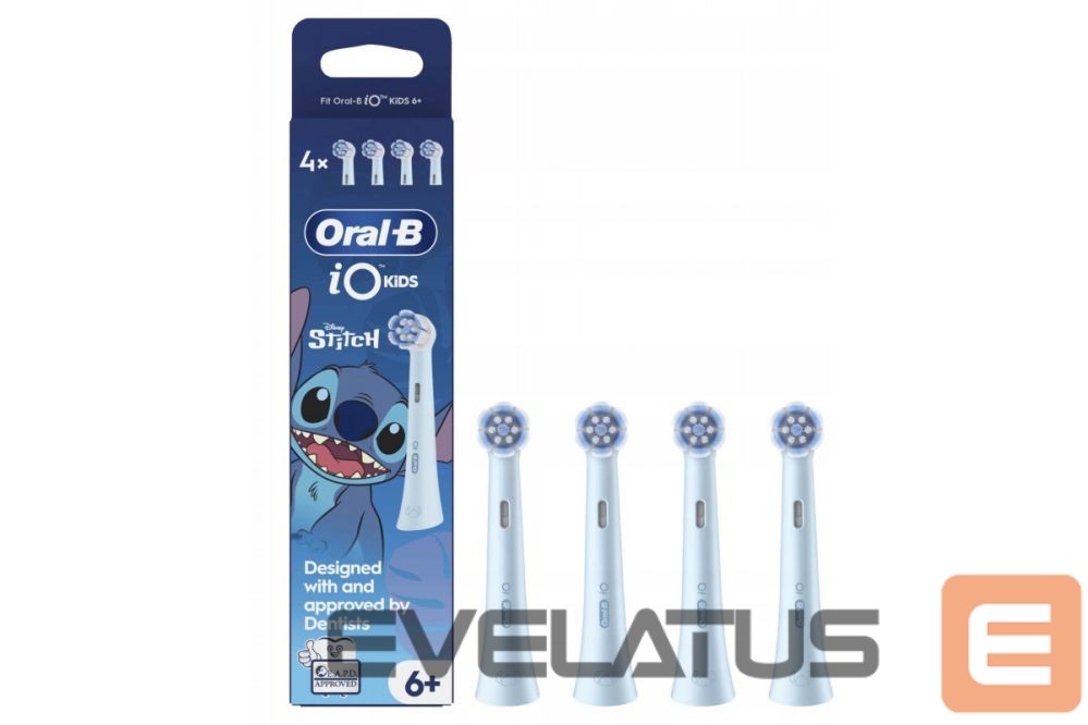 Зубная щётка Oral-B Replacement brush heads | iO kids Refills Stitch | Heads | For kids | Number of brush heads included 4