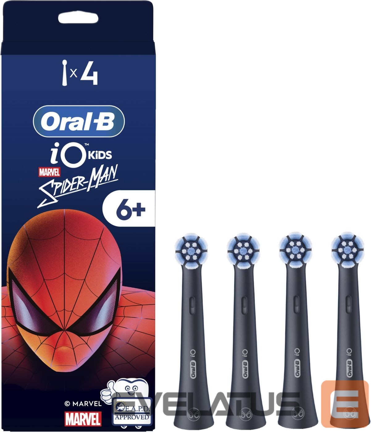 Зубная щётка Oral-B Replacement brush heads | iO kids Refills Spiderman | Heads | For kids | Number of brush heads included 4