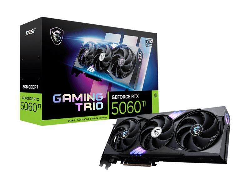 Графическая карта / Видеокарты MSI GeForce RTX 5060 Ti 8G GAMING TRIO OC |