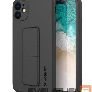 Чехол на заднюю панель Wozinsky Apple Kickstand Case flexible silicone iPhone 11 Black