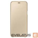 Чехол на заднюю панель Samsung  A6 Plus 2018 A605 Wallet Cover EF-WA605CFE Gold