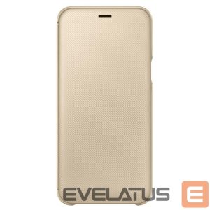 Чехол на заднюю панель Samsung  A6 Plus 2018 A605 Wallet Cover EF-WA605CFE Gold