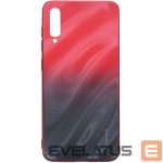 Чехол на заднюю панель Evelatus Samsung Galaxy A50 Water Ripple Full Color Electroplating Tempered Glass Gradient Red-Black