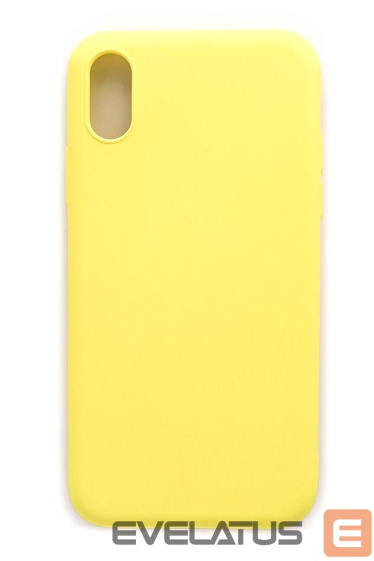 Чехол на заднюю панель Evelatus Apple iPhone X/Xs Nano Silicone Case Soft Touch TPU Yellow