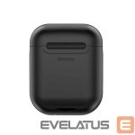 Чехол на заднюю панель Baseus Apple 2in1 Silicone Protective and Wireless Charger Case for AirPods Black
