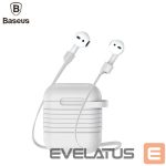 Чехол на заднюю панель Baseus Apple Silicone Protective case with Magnetic Strap for AirPods headphones Grey