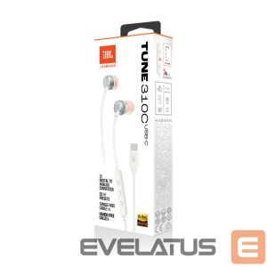 Проводные наушники JBL  Tune 310C USB-C White