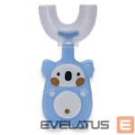 Зубная щётка Kiddyz  U1 Manual Tooth brush kids 2–6 years U shape soft silicone bristles + Dustproof case Blue