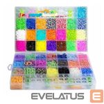 игрушки Kiddyz  4400pcs Bracelet Making Kit Rubber Bands Hooks Clips & Charms Organized Storage Box Multicolor 
